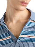 Striped Cotton Polo Shirt