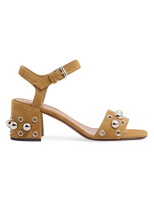 Nellcôte 60MM Crust Leather Sandals