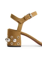 Nellcôte 60MM Crust Leather Sandals