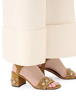 Nellcôte 60MM Crust Leather Sandals