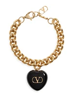 Coeur Royal Metal and Enamel Bracelet