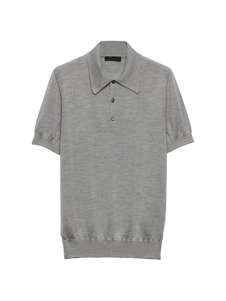 Cashmere and Silk Polo Shirt