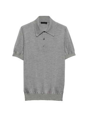 Cashmere and Silk Polo Shirt