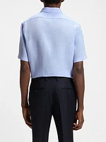 Beckham x Boss Regular-Fit-Shirt in Linen