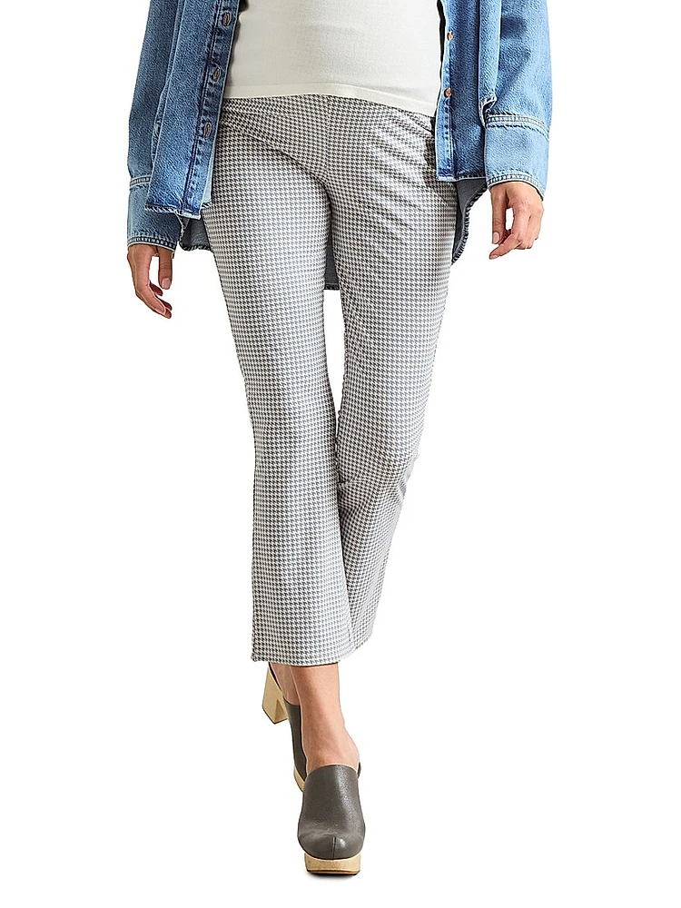 the Ultimate Maternity Over Bump Crop Flare Leggings