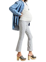 the Ultimate Maternity Over Bump Crop Flare Leggings