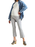 the Ultimate Maternity Over Bump Crop Flare Leggings