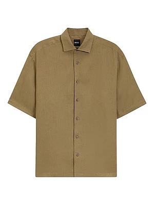 Beckham x Boss Relaxed-Fit Shirt in Linen