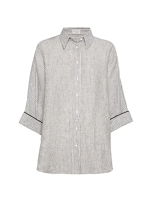 Striped Lightweight Linen Shirt