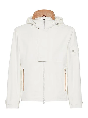 Water Resistant Techno Cotton Gabardine Outerwear Jacket