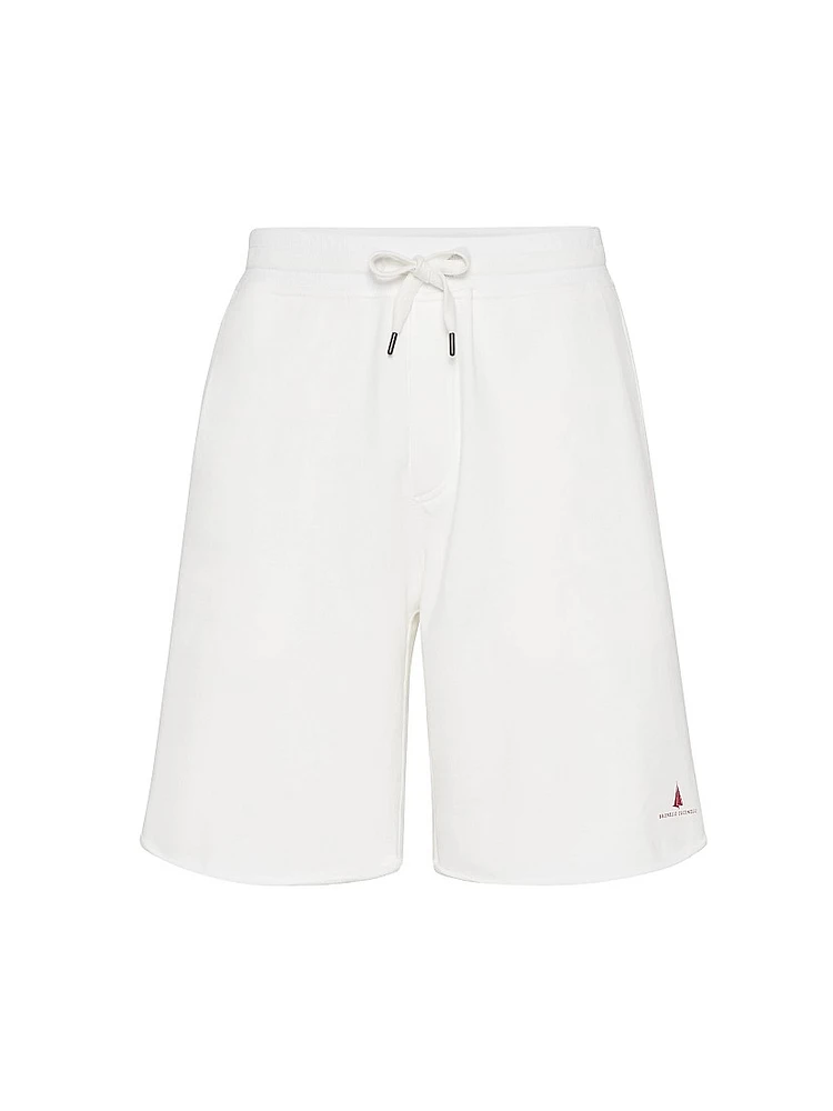 Techno Cotton French Terry Bermuda Shorts