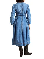 The Denim Carolina Maternity Dress