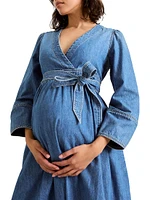 The Denim Carolina Maternity Dress