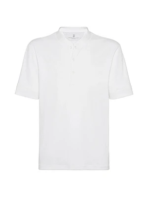 Ribbed Stretch Cotton and Modal Jersey T-Shirt