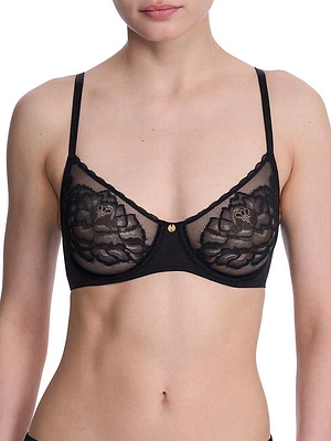 Flora Unlined Lace Balconette Underwire Bra