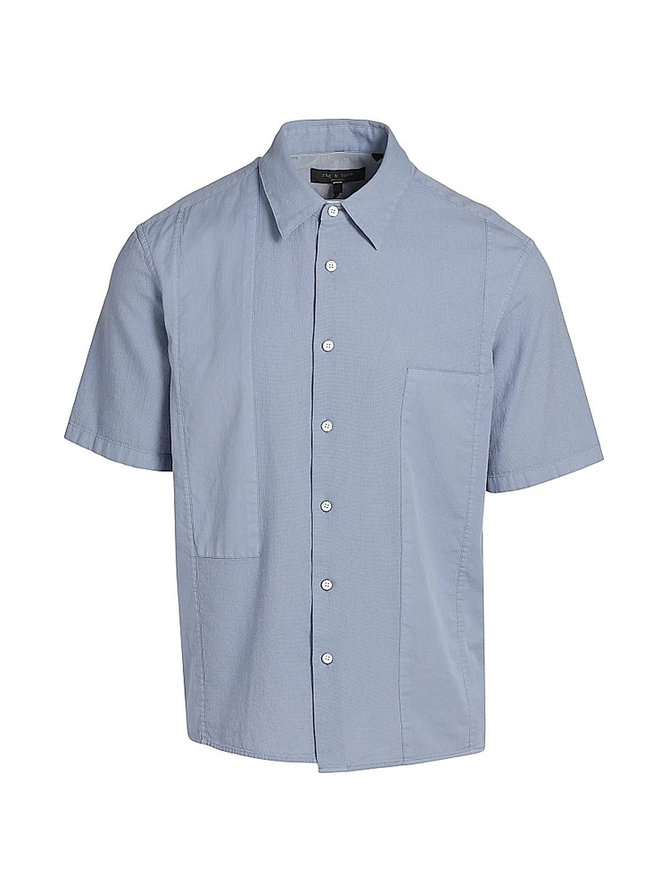 Dalton Cotton-Blend Short-Sleeve Shirt