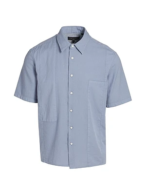 Dalton Cotton-Blend Short-Sleeve Shirt