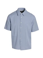 Dalton Cotton-Blend Short-Sleeve Shirt