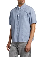 Dalton Cotton-Blend Short-Sleeve Shirt