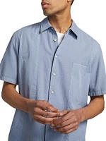Dalton Cotton-Blend Short-Sleeve Shirt