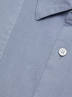 Dalton Cotton-Blend Short-Sleeve Shirt