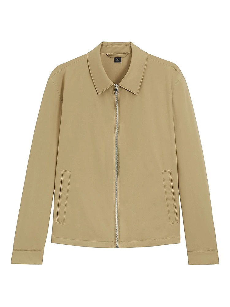 Beckham x Boss Cotton-Blend Jacket with Zipped Closure