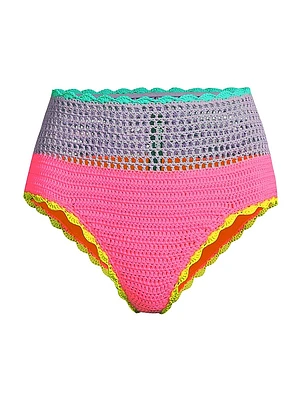 Brinley High-Rise Crochet Bikini Bottom