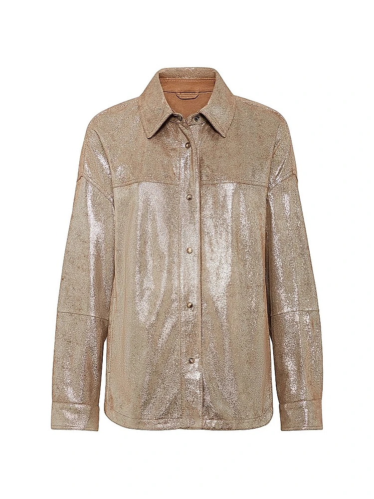 Lame Nappa Leather Shirt