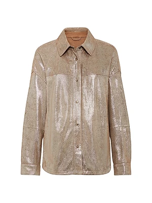 Lame Nappa Leather Shirt
