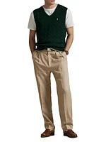 Cable-Knit Cotton Sweater Vest