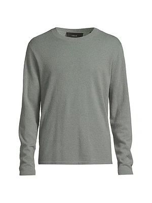 Cashmere-Silk Crewneck Sweater