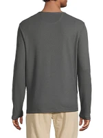 Cotton Pique Crewneck T-Shirt