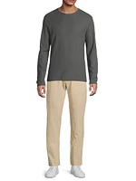 Cotton Pique Crewneck T-Shirt