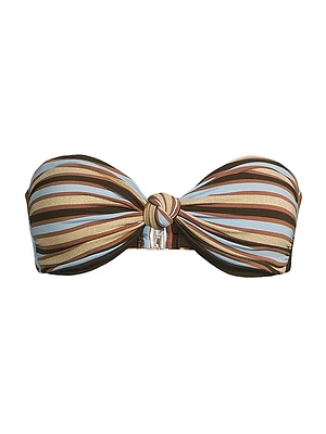 Margaux Striped Bikini Top