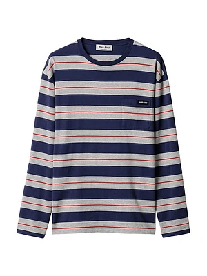 Long-Sleeved Cotton Jersey T-Shirt