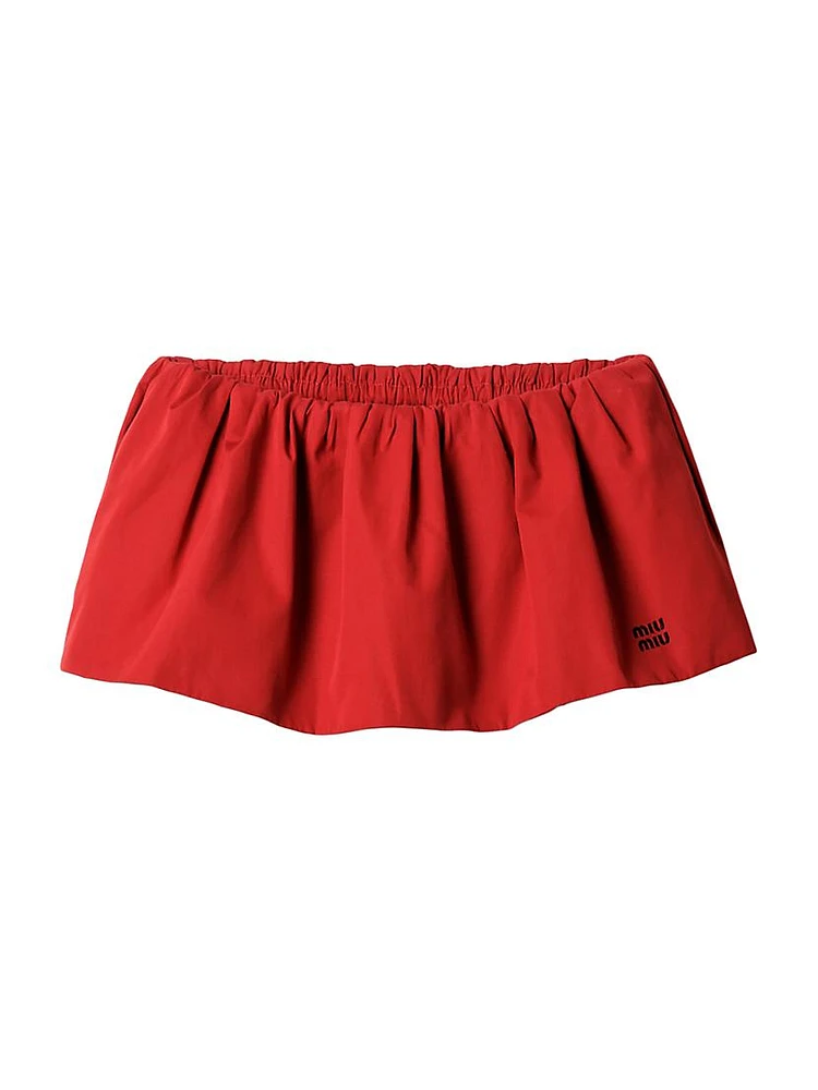 Poplin Miniskirt