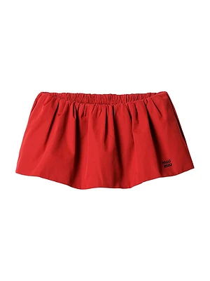 Poplin Miniskirt
