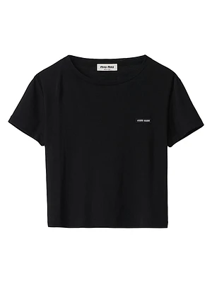 Ribbed Jersey T-Shirt