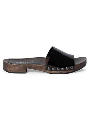 Patent Leather Clogs