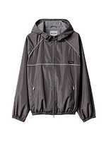 Technical Silk Zipper Blouson Jacket