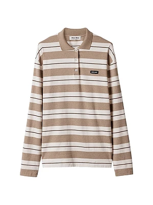 Cotton Jersey Polo T-Shirt