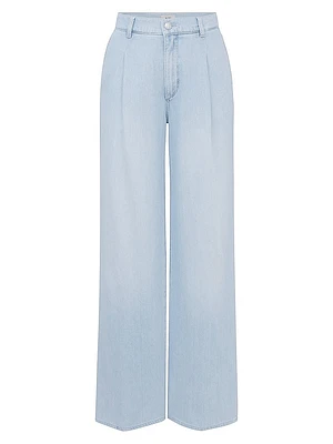 Aura Isabel Wide Leg Mid Rise Jeans