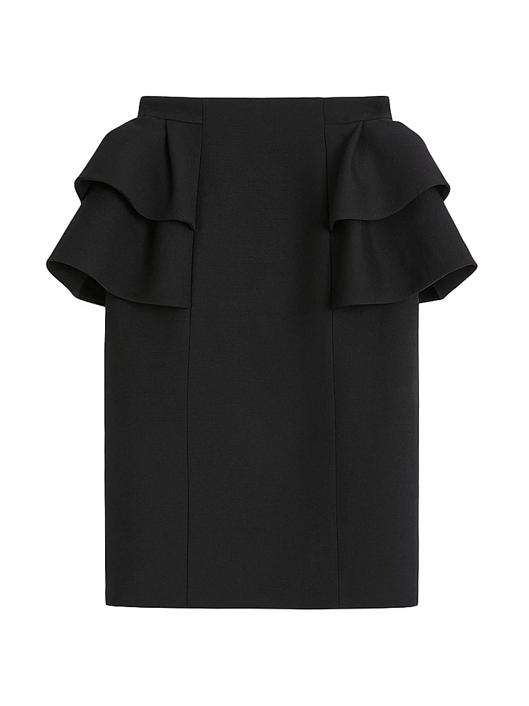 Crepe Couture Midi Skirt