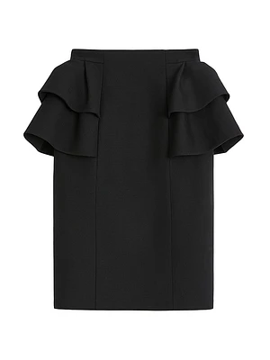 Crepe Couture Midi Skirt