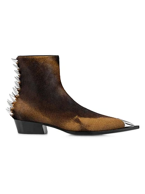 Mr Clawiss Hairy Calf Leather Boots