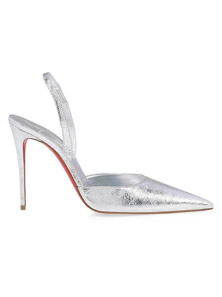 Kate Max 100MM Leather O Slingbacks