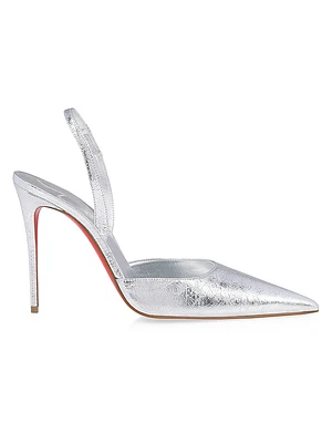 Kate Max 100MM Leather O Slingbacks