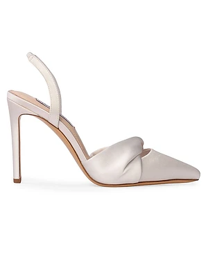Allue Satin Slingback Pumps