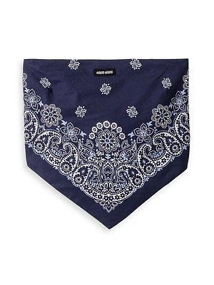 Printed Poplin Bandana Top