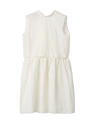 Slubbed Poplin Dress